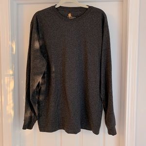 Large Dark Gray Carhartt Loose Fit Long Sleeve